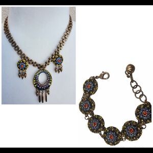 Lulu Frost Crystal Fringe Necklace & Bracelet